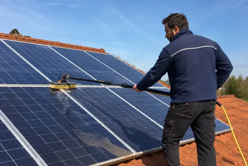 Nettoyage et entretien de panneaux solaires à Uhlwiller